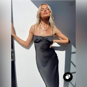 8- Princess Polly ZELLER MAXI DRESS BLACK